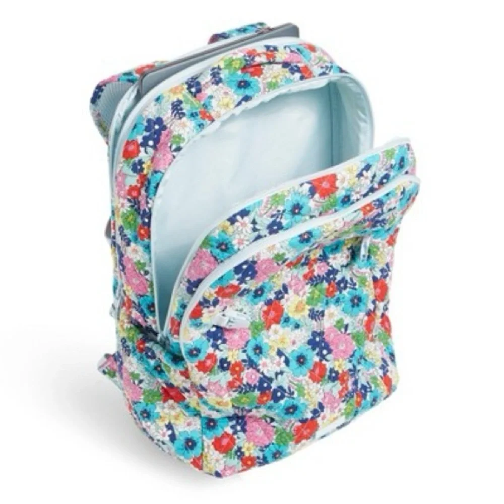 Vera Bradley Floral Essential Expandable Backpack NWOT - Picture 4 of 9